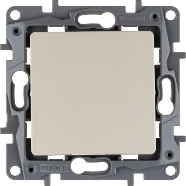 Переключатель 1-кл. СП Etika 10А IP20 250В 10AX безвинтов. зажимы механизм сл. кость IEK 672305