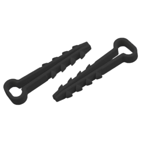 Дюбель-хомут 6-12мм для плоского кабеля NO-225-223 черн. (уп.10шт) Эра Б0066301