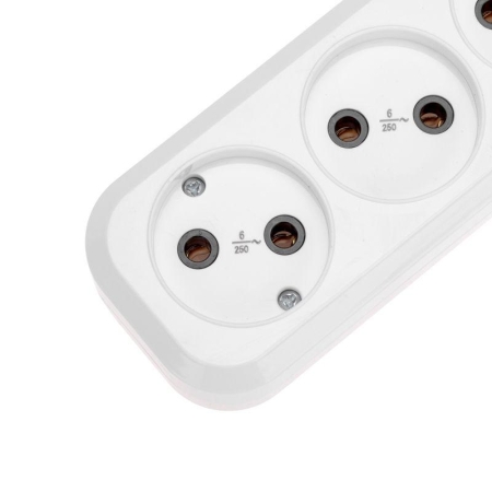 Удлинитель 3х1.5м без заземл. 2х0.75 бел. PROCONNECT 13-4205