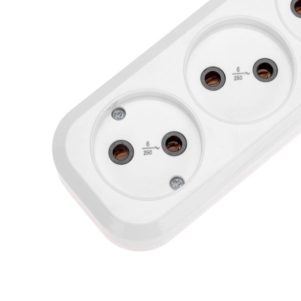 Удлинитель 3х1.5м без заземл. 2х0.75 бел. PROCONNECT 13-4205