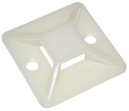 Площадка самоклеящаяся под хомуты PCP-SG 40х40-100WH PA6.6 бел. (уп.100шт) Jazzway 5055087