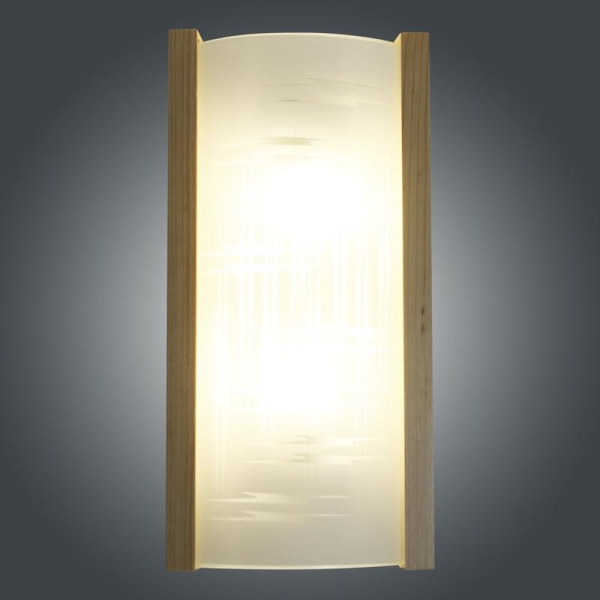 Светильник НББ 01-2х60-504 "Карелия" 370х180х66 "Элегант" матов./сосна (инд. упак.) Элетех 1005206030