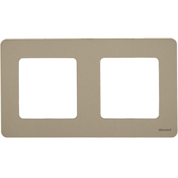 Рамка 2-м Inspiria шампань IEK 673948