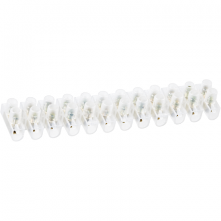 Колодка клеммная 2.5х10кв.мм 12 пар NTB-UPE-S12-10/WH-r полиэтилен бел. (уп.2шт) NAVIGATOR 71915