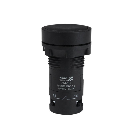 Кнопка OptiSignal Compact D22 С7-P-211 черн. 1НО+1НЗ XB7NA25 КЭАЗ 362043