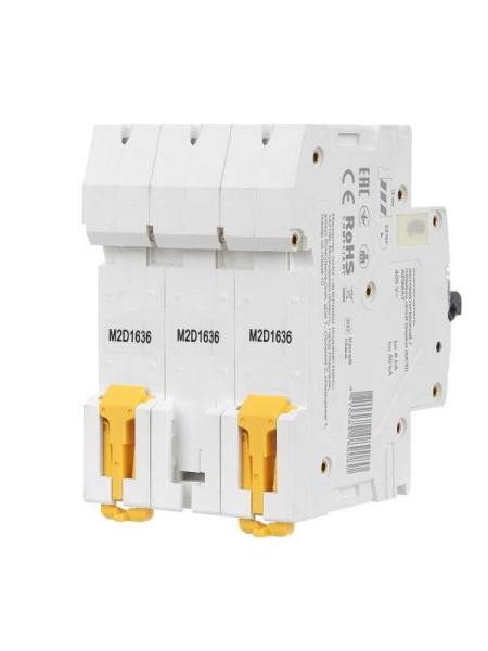 Выключатель автоматический модульный 3п D 16А M06N ARMAT IEK AR-M06N-3-D016