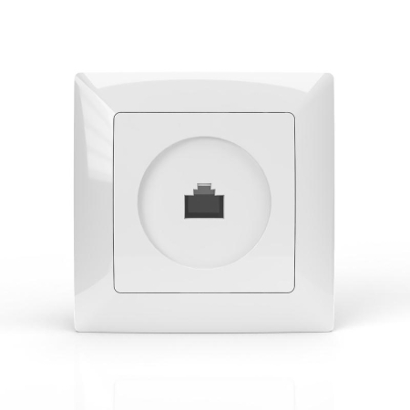 Розетка компьютерная 1-м СП AVA в сборе бел. TOKOV LIGHT TKL-AV-RC1-C01