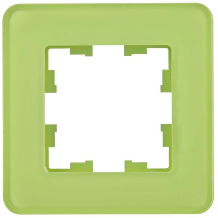 Рамка 1-м BRITE РУ-1-2-Бр стекло эко грин RE IEK BR-M12-G-41-K06