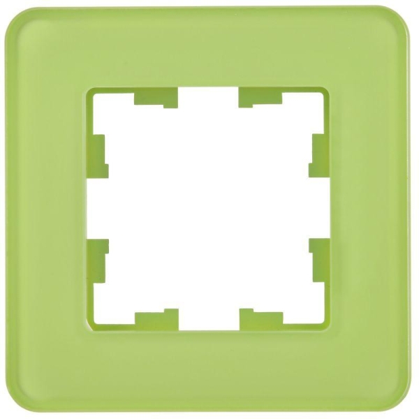Рамка 1-м BRITE РУ-1-2-Бр стекло эко грин RE IEK BR-M12-G-41-K06