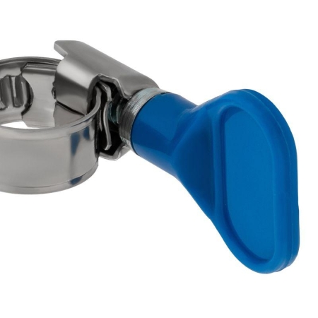 Хомут червячный 10-16/9-0.7мм с ключом нержавеющая сталь W2 Rexant 07-0710-1