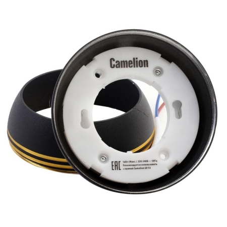 Светильник встраиваемый IP20 металлический под лампу GX53 LGX53-03 C02 черн. Camelion 15398