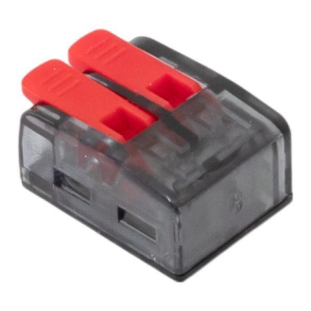 Клемма строительно-монтажная СМК 221-612 2-проводная 0.5-4.0(6)кв.мм с рычагом (уп.50шт) PROxima EKF plc-smk-221-612