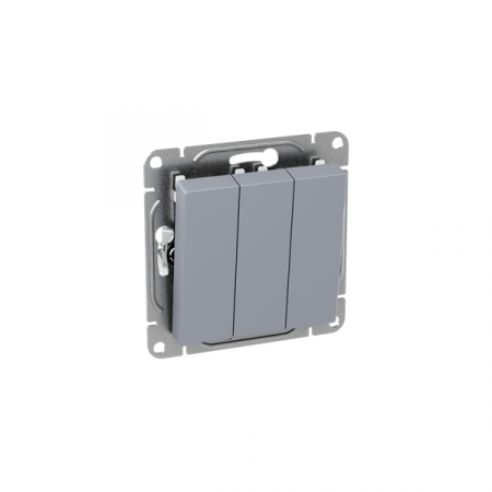 Выключатель 3-кл. СП Эпика механизм алюм. EKF UP1-SWA-31