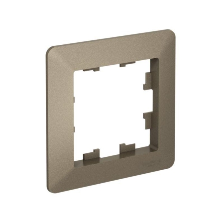 Рамка 1-м AtlasDesign Air шампань/дым. черн. SE ATN220501