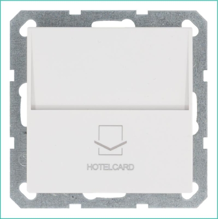 Выключатель карточный 10А IP20 отельный механизм бел. глянцевый Jasmart G6209W