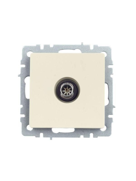Розетка телевизионная оконечная TV СП Brite РТВ11-0-БрКр механизм беж. IEK BR-A10-O-K10