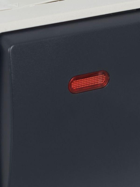 Выключатель проходной 1-кл. ОП Форс 10А IP54 ВС20-1-1-ФСр с индикацией сер. IEK EVS11-K03-10-54-DC