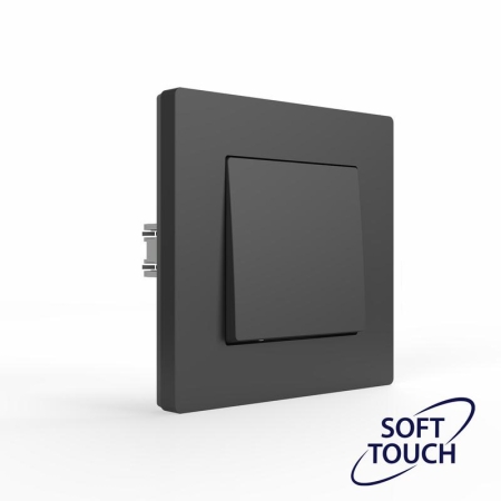 Переключатель перекрестный 1-кл. СП Pixel IP20 механизм карбон TOKOV ELECTRIC TKE-PX-P1R-C14