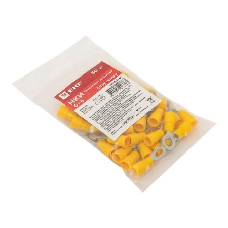 Наконечник кольцевой изол. НКИ 6.0-6 (уп.50шт) EKF nki-5.5-6n