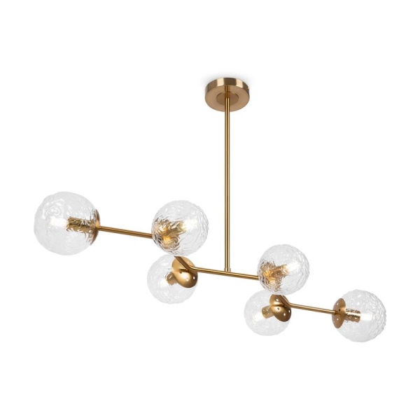 Светильник подвесной Fluff 6х40Вт E14 IP20 Freya FR5207PL-06BZ