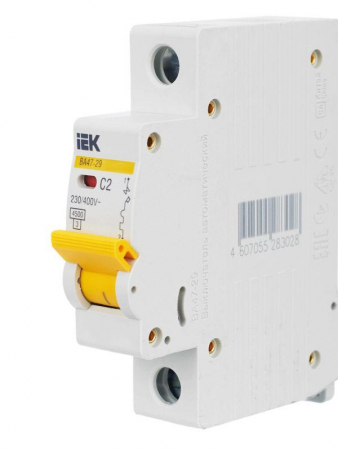 Выключатель автоматический модульный 1п C 2А 4.5кА ВА47-29 KARAT IEK MVA20-1-002-C
