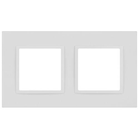 Рамка 2-м Elegance 14-5012-01М Classic для розеток и выключателей матов. бел. Эра Б0065824