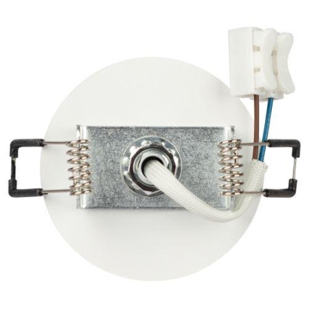 Светильник KL106 MR16 GU5.3 встраив. алюм. WH/SL бел./серебро матов. ЭРА Б0061634