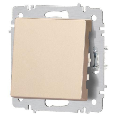 Переключатель 1-кл. СП Accent 6-103-04 10А IP20 250В AL/CU шампань Intro Б0063461