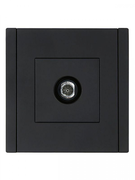 Розетка TV оконечная FORTE&PIANO FP128 черн. IEK FP-A10-O-K02