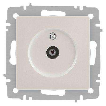 Розетка телевизионная одиночная TV СП Accent 6-301-06 IP20 перламутр. Intro Б0063613
