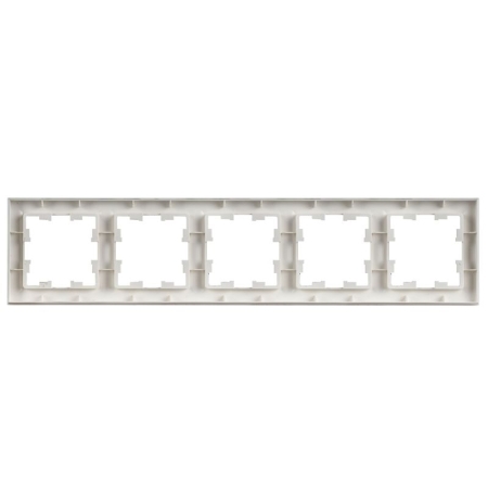 Рамка 5-м BRITE РУ-5-БрАБ арктич. бел. IEK BR-M52-K91