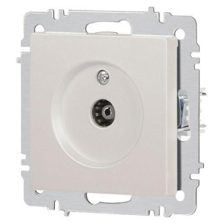 Розетка телевизионная одиночная TV СП Accent 6-301-06 IP20 перламутр. Intro Б0063613