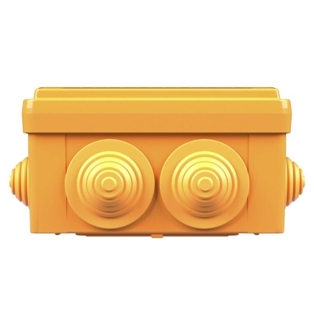 Коробка ответвительная FS 100х100х50мм IP55 5п 450В 20А 10кв.мм с кабельными вводами и клеммниками пластик. DKC FSB11510