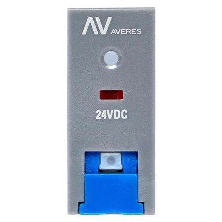 Реле промежуточное с кнопкой и мех. индикацией RPAt 25/1 12А 24В DC AVERES EKF rpat-25-1-24DC