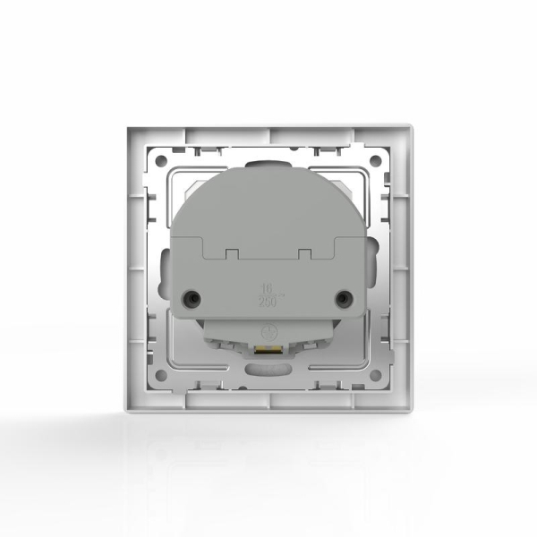 Розетка 1-м СП Pixel IP20 с заземл. с 2-мя заряд. устр. USB тип A+C механизм алюм. TOKOV ELECTRIC TKE-PX-R1U2AC-C03