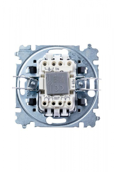 Переключатель 1-кл. СП Levit IP20 с подсветкой ориентацион. антрацит/дым. черн. ABB 2CHH590646A6063