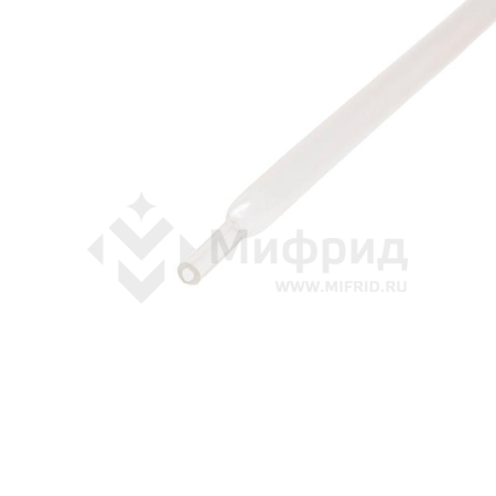 Трубка термоусадочная двустенная клеевая 6/2 (3:1) прозр. 1м Rexant 26-6009