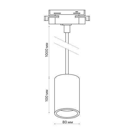 Светильник трековый подвес светодиодный ARTLINE 80х80х100мм 12Вт 960Лм 4000К 230В алюм. 4.2кв.м бел. Ritter 59702 9