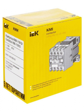 Контактор КМИ-11810 18А 230В/АС3 1НО KARAT IEK KKM11-018-230-10