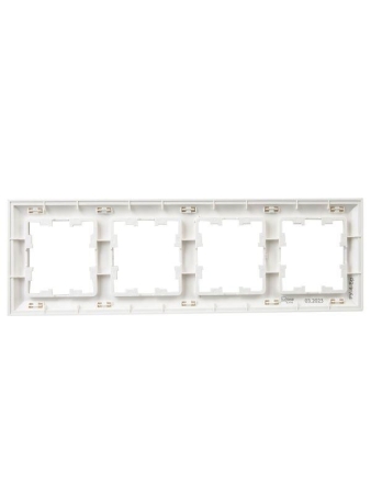 Рамка 4-м BRITE РУ-4-Бр бел./бел. IEK BR-M42-12-K01