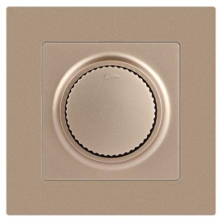 Светорегулятор поворотный СП Accent 6-401-04 600Вт 230В IP20 шампань Intro Б0063676