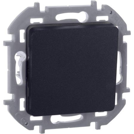 Переключатель 1-кл. Inspiria 10А IP20 250В 10AX механизм антрацит IEK 673653