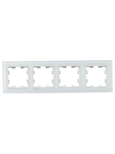 Рамка 4-м BRITE РУ-4-2-Бр стекло бел. матов. IEK BR-M42-G-31-K01