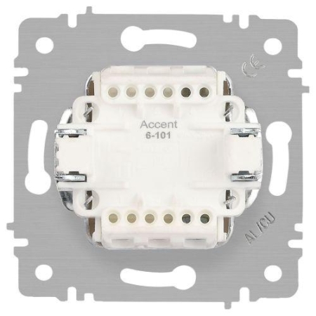 Выключатель 1-кл. СП Accent 6-101-08 10А IP20 250В AL/CU бронза Intro Б0063438