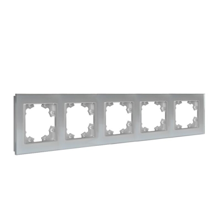 Рамка 5-м Афина стеклянная серебр. UNIVersal 2270