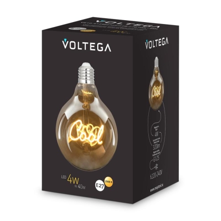 Лампа светодиодная филаментная Loft 271 G125 4Вт 2500К E27 Voltega 8554