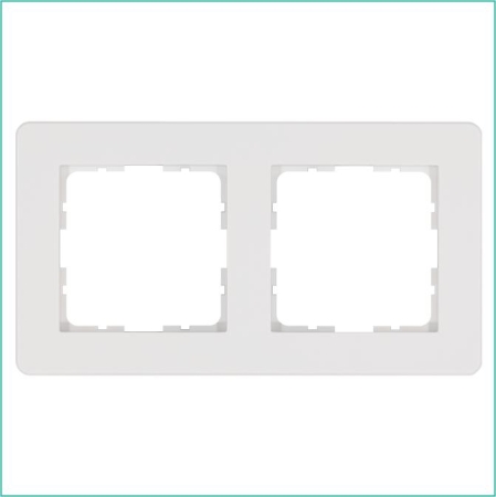 Рамка 2-м G-Flex бел. глянцевый Jasmart G1102W