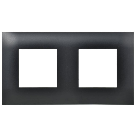Рамка 2-м SKANDY SK-F02Bl черн. IEK SK-M22-K02