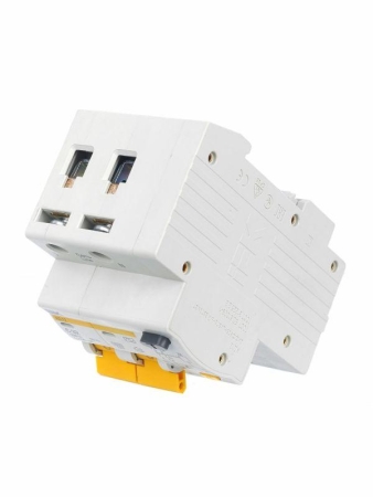 Выключатель автоматический дифференциального тока 2п C 32А 100мА тип AC 4.5кА АД-12 KARAT IEK MAD10-2-032-C-100