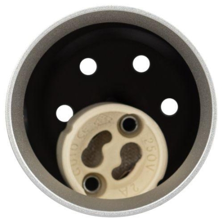 Светильник подвесной (подвес) PL15 SL MR16 GU10 потолочный цилиндр серебро Эра Б0061377